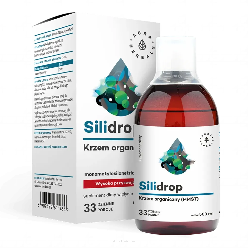 Krzem Organiczny MMST Silidrop-500 ml-Aura Herbals