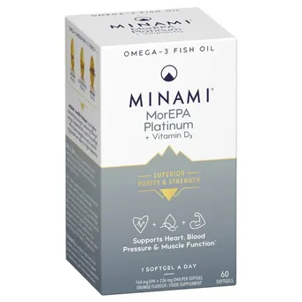 MorEPA Platinum + Witamina D3 - 60 kapsułki żelowe Minami