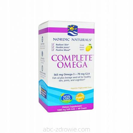 Complete Omega, 565mg Cytrynowy Nordic Naturals - 60 kaps.