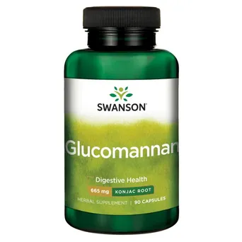Glucomannan 665 mg - Konjac Root Swanson 90 kaps.