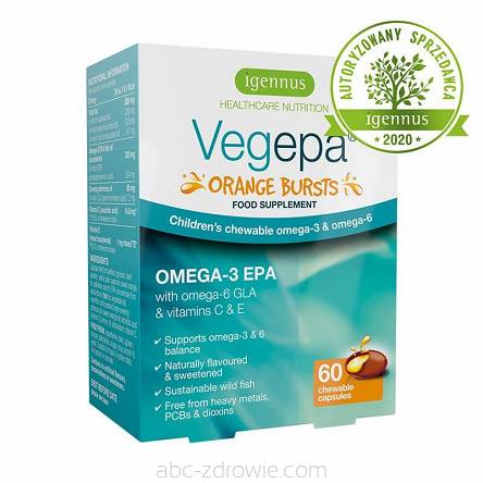 Vegepa Omega 3 dla dzieci 70% EPA Igennus