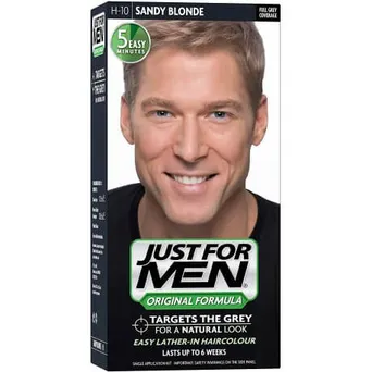 Szampon na siwe włosy dla mężczyzn Popielaty blond H-10 Just For Men