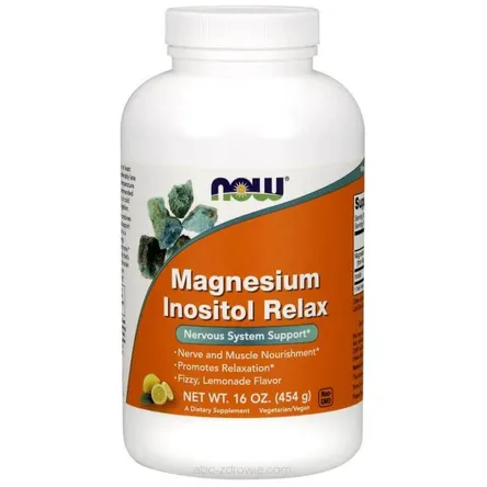 NOW Foods Magnesium Inositol Relax - Magnez + Inozytol 454 g