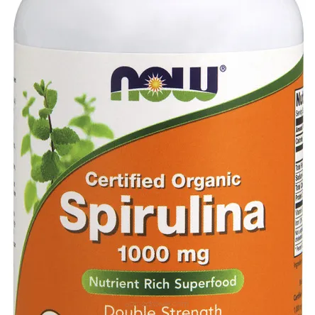 Spirulina Organic, 1000mg - 120 tabs Now Foods