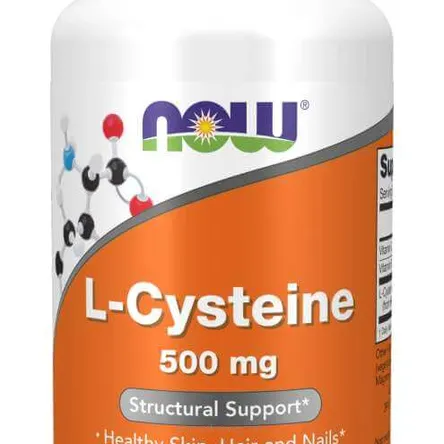 Opakowanie zawiera L-Cysteine, Now Foods100 tabs