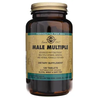 Solgar Male Multiple dla mężczyzn ,120 tabletek