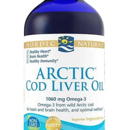 Arctic Cod Liver Oil, 1060mg Unflavored Nordic Naturals- 237 ml.