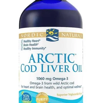 Arctic Cod Liver Oil, 1060mg bez smaku Nordic Naturals- 237 ml.