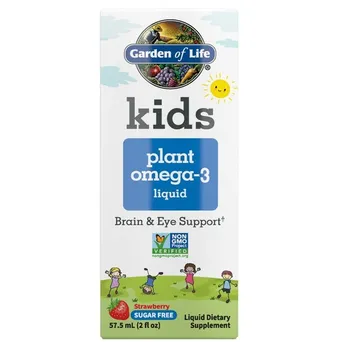 Kids Plant Omega-3 Liquid, Strawberry - 57.5 ml.