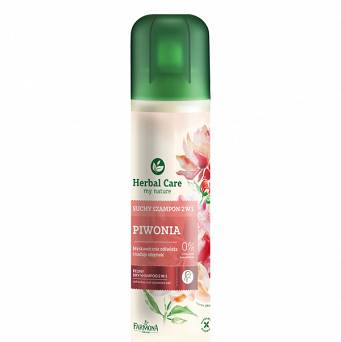 HERBAL CARE Suchy szampon PIWONIA 2w1 (odĹ›wieĹĽa i nadaje objętość) 180ml