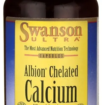Albion Chelated Calcium, 180mg - 180 kaps. SWANSON