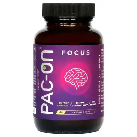 Pac-on Focus Tabletki na zmęczenie i brak energii 60 szt.