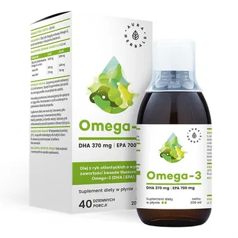 Omega-3 w Płynie, 200ml-Aura Herbals