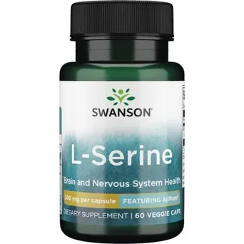 AjiPure L-seryna 500 mg Swanson 60 kaps.