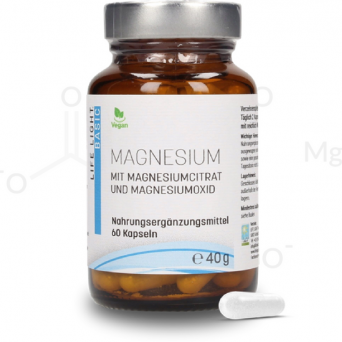 Magnez,Magnesium Life Light 60 kaps.