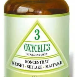 Oxycell 3,Reishi,Shitake,Maitake, duże opakowanie 100 kaps.