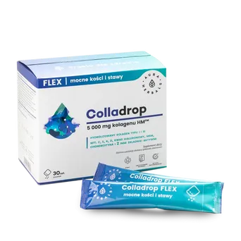 Colladrop FLEX Saszetki - Kolagen Morski 5000 mg - 30 Saszetek-Aura Herbals