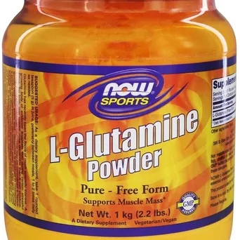 Glutamina, 5000mg (proszek) - 1000g Now Foods