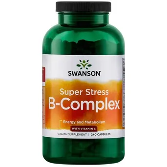 Super Stress B-Complex with Witamina C - 240 kaps. SWANSON
