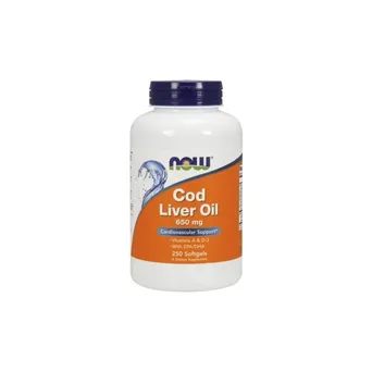 Cod Liver Oil - Tran 650 mg 250 kaps.NOW Foods