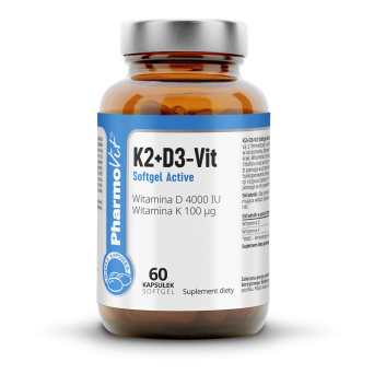 K2+D3-Vit Softgel Active 60 kaps  Pharmovit