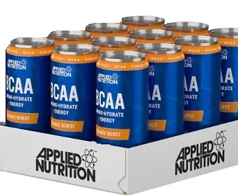 BCAA Amino-Hydrate + Energy Cans, Orange Burst - 12 x 330 ml.
