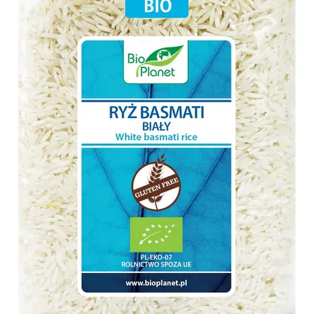 Ryż basmati biały bezglutenowy BIO 1kg Bio Planet