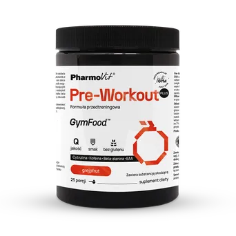 Pre-Workout Plus Formuła przedtreningowa (grejpfrut) 500 g | GymFood Pharmovit