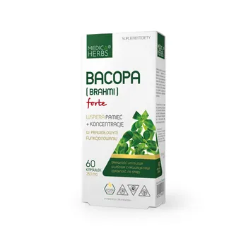Bacopa (Brahmi) forte 250mg, Medica Herbs 60 kaps.