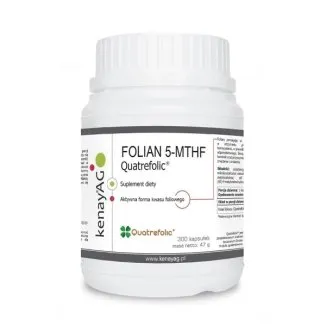 FOLIAN 5-MTHF-aktywny kwas foliowy- Quatrefolic-300kaps
