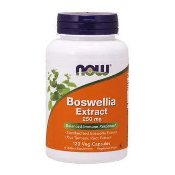 Boswellia 250 mg ekstrakt z Kurkumą 120 kaps. NOW Foods
