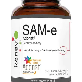 SAM-e S-Adenosyl-Metionina Adonat 120 kaps.