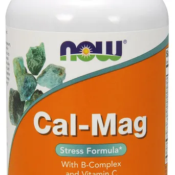 Cal-Mag  z  B-Complexi Witamina C - 100 tablets NOW Foods