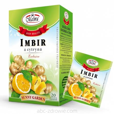 Herbata Imbir + cytryna 20*2g MALWA