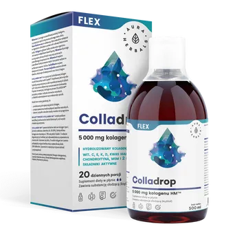 Colladrop FLEX Płyn - Kolagen Morski 5000 mg - 500ml-Aura Herbals