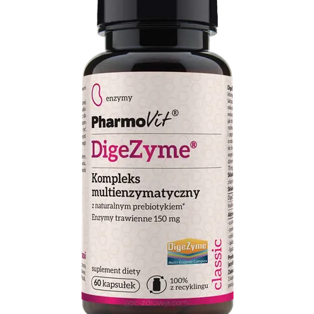 Digezyme® Kompleks multienzymatyczny 150 mg 60 kaps | Classic Pharmovit