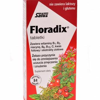 Żelazo w tabletkach Floradix 84 szt.