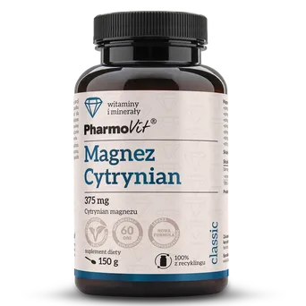Magnez Cytrynian 375 mg 150 g Pharmovit