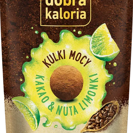 DOBRA KALORIA Kulki mocy Kakao & Nuta limonki 65g KUBARA