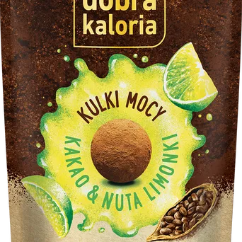 DOBRA KALORIA Kulki mocy Kakao & Nuta limonki 65g KUBARA