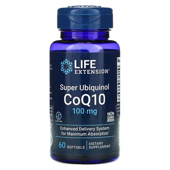 Super Ubiquinol CoQ10, 100mg - 60 softgels