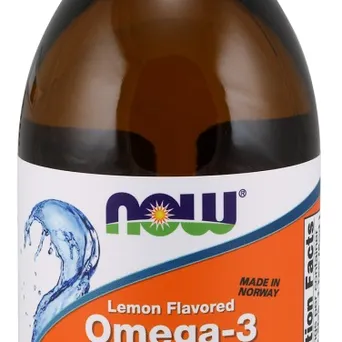 Omega-3 olej z ryby smak cytrynowy -Now Foods  200 ml.