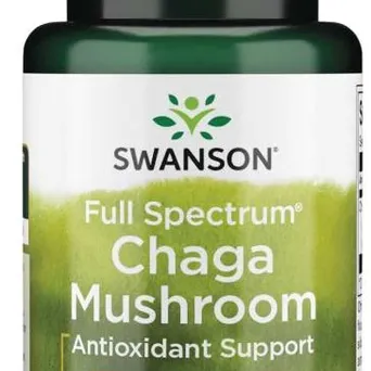 Full Spectrum Chaga Mushroom, 400mg - 60 kaps. SWANSON