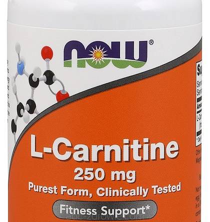 L-Carnitine, 250mg - 60 vcaps NOW Foods