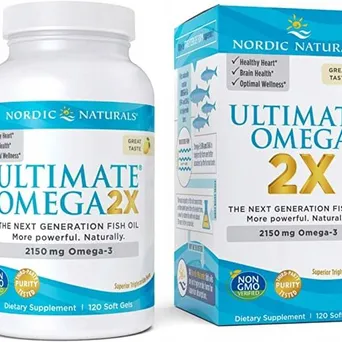 Ultimate Omega 2X, 2150mg Cytrynowy  Nordic Naturals 120 kaps.