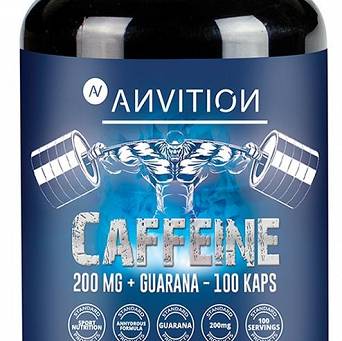 Caffeine 200 mg + guarana Aliness 100 kaps vege