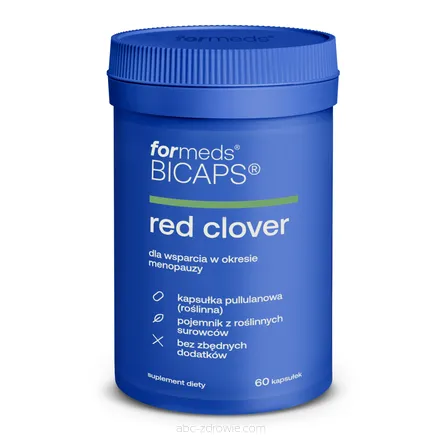 Opakowanie zawiera Red Clover, czerwona koniczyna, Formeds Bicaps 60 kaps.
