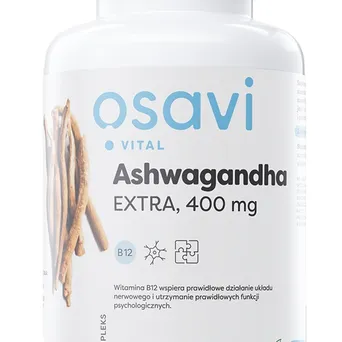 Ashwagandha Extra, 400mg - 120 vegan kaps. Osavi