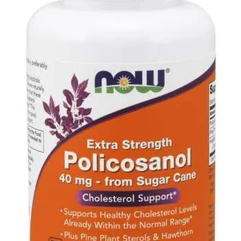 Policosanol, 40mg Extra Strength - 90 kaps. Now Foods