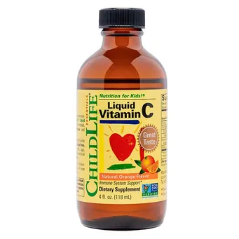 Witamina C dla dzieci w kroplach ,smak pomarańczowy  Child Life 118 ml.